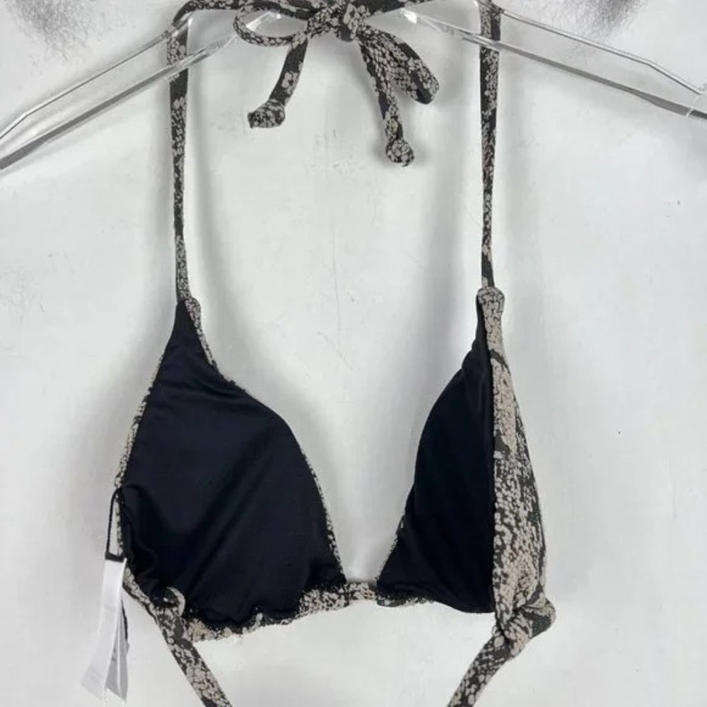 NWT Andie Swim String Bikini Top Textured Snakeskin Print Size Medium M NEW - Picture 4 of 8